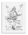 Synth Player | Single Line Art Print